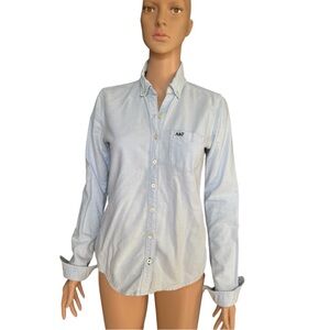 Abercrombie & Fitch Women's Sky Blue Casual Shirt